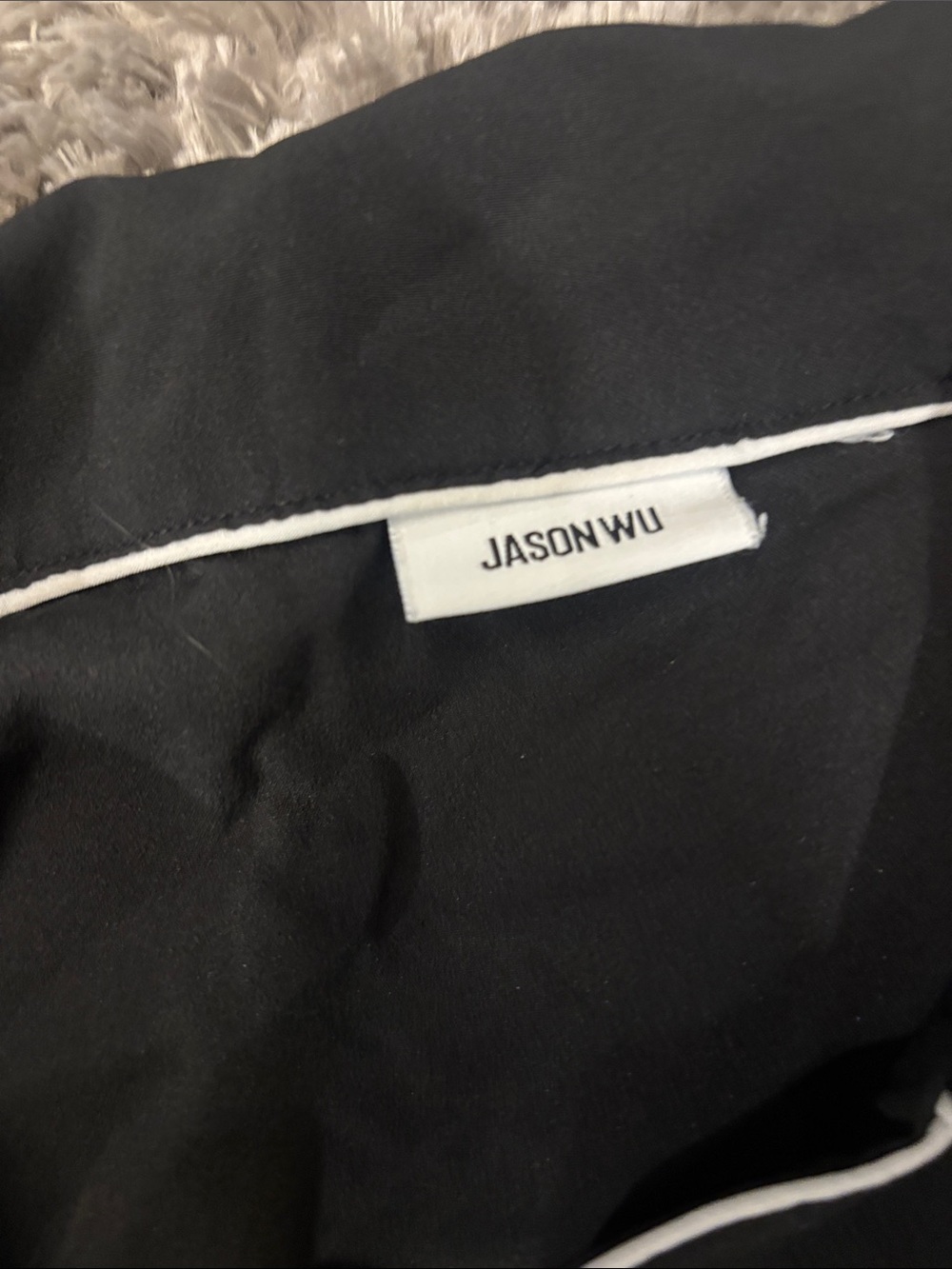 Jason Wu Women's Piped Pajama Set - Classic Lounge Top & Pants. Size small - Picture 5 of 5